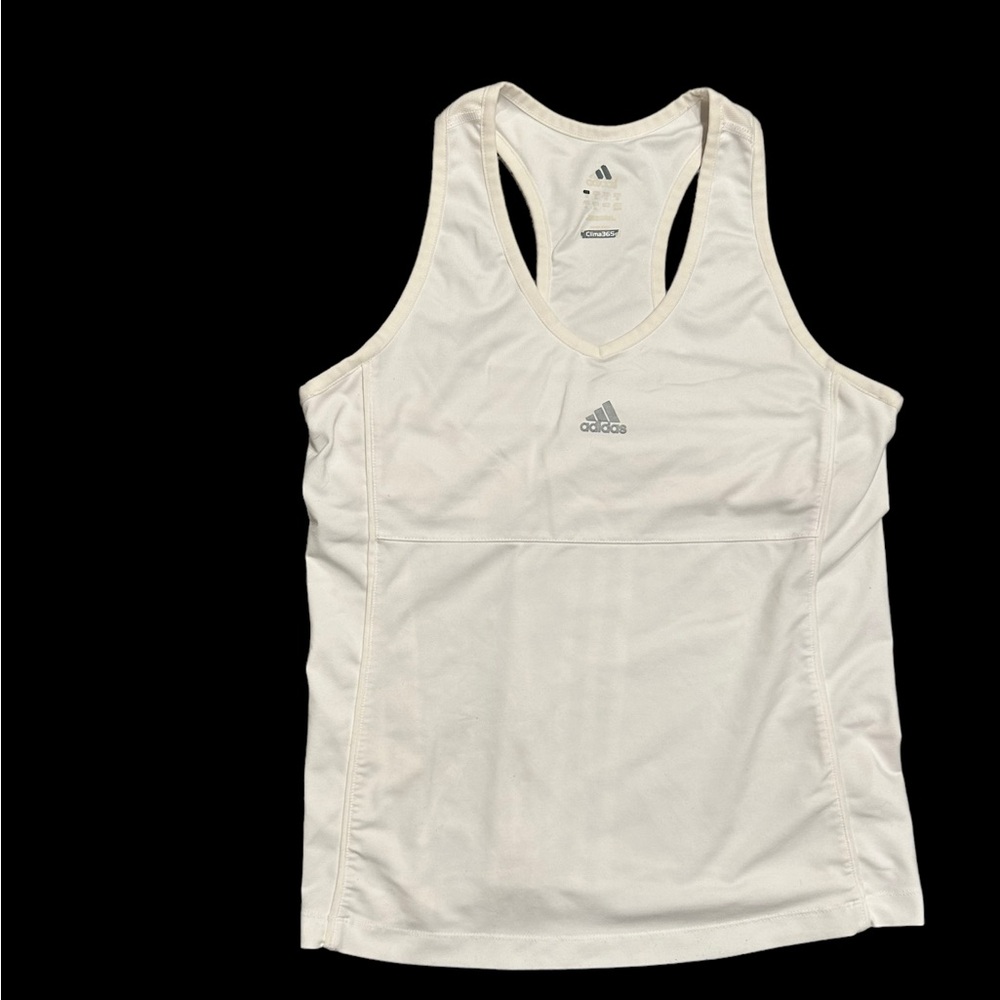 Adidas white Tank Top women’s size XL Adidas Off-White Racerback Tank